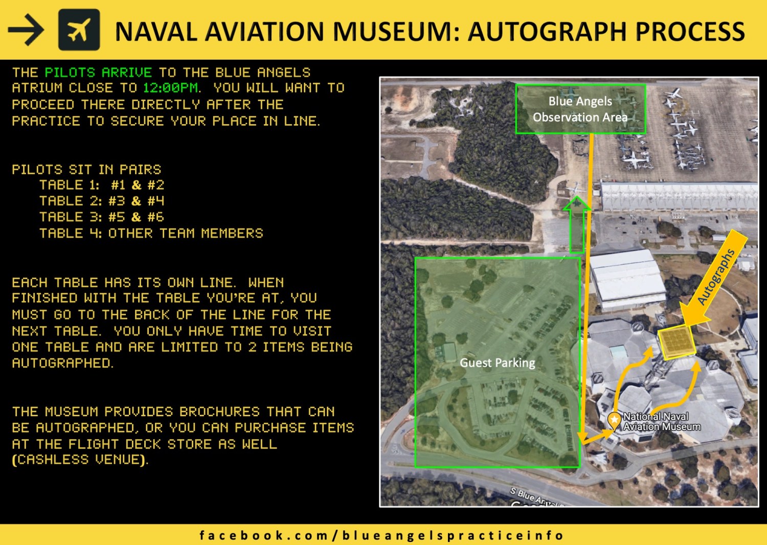 Practice Information - Blue Angels Practice Info